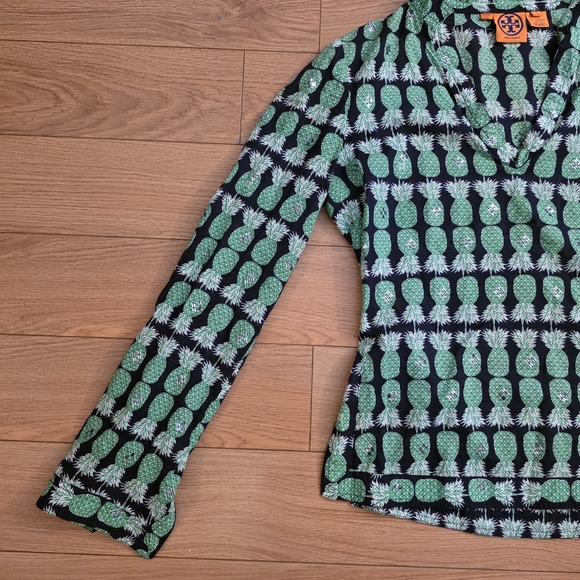 Tory Burch Pineapple Tunic Top- 2 - Picture 5 of 13